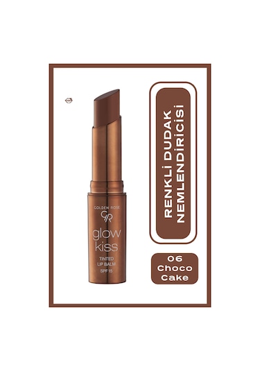 Golden Rose Glow Kiss Tinted Shea Yağı Hyaluronik Asit Ve Vitamin E İçeren Renkli Dudak Balmı 06 Choco Cake Golden Rose Glow Kiss Tinted Shea Yağı Hyaluronik Asit Ve Vitamin E İçeren Renkli Dudak Balmı 06 Choco Cake