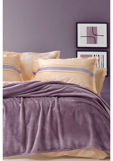 Yataş Bedding Olenna Çift Kişilik Wellsoft Battaniye Kül Moru