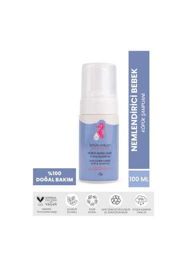 Bade Natural Nemlendirici Bebek Köpük Şampuan Doğal 100 ML