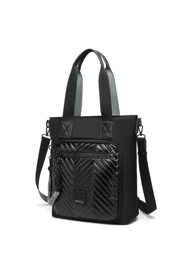 Parlak Kumaş Çapraz Askılı Kadın Omuz Çantası-2022-3248 Siyah
