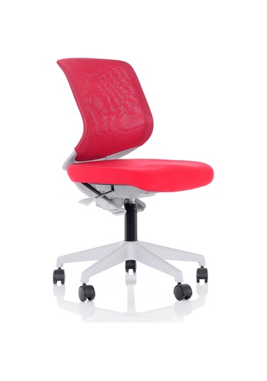 Uzay Ofis Kiddy Çocuk Çalışma Koltuğu - Kırmızı-Kolsuz Kırmızı