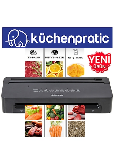 Küchen Pratic VS8010 Ev Tipi Elektrikli Vakum Makinesi + 10 Adet Vakum Poşeti
