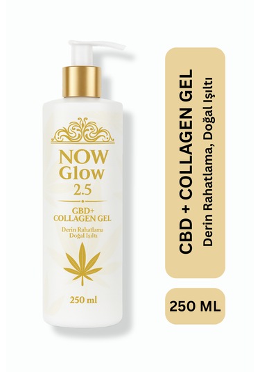 Now Glow 2.5 C B D + Collagen Gel Kolajen, Kenevir Jel 250 Ml D