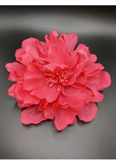 Amely Rid Kumaştan Büyük Çiçek Fiyonk Broş Tokalı 256858407 Pembe