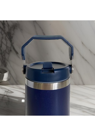 Prettify Çift Duvar Yalıtımlı Paslanmaz Çelik Pipetli Termos 0.89 L