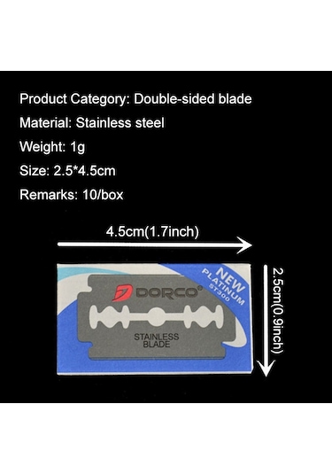 Sones 10 Adet Profesyonel Kuaförlük Aletleri Kazıyıcı Bıçak Kaş Düzeltici Tıraş Kaşıma Saç Tüy Bıçağı Gümüş