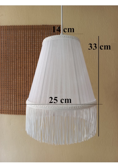 N-16 Beyaz Organze Yatak Odası Çocuk Ve Bebek Odası Avize Beyaz