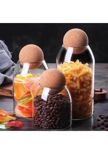 Perotti Mantar Kapak 3 Lü Romelu Cam Kavanoz Seti