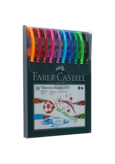 Faber Castell 1425 10'lu Tükenmez Kalem Seti