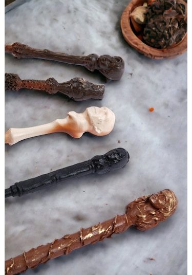 Harry Potter Asası 5'li Asa Seti Harry Hermione Voldemort Dumbledore Snape