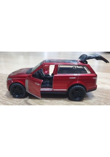 Die Cast Metal Range Rover Jip 12 Cm Oyuncak Araba Çek Bırak Model Araba Kapı Bagaj Açılır Kırmızı Kırmızı