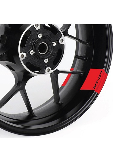 Yamaha Mt07 Motorsiklet Jant Detay Sticker Çok Renkli
