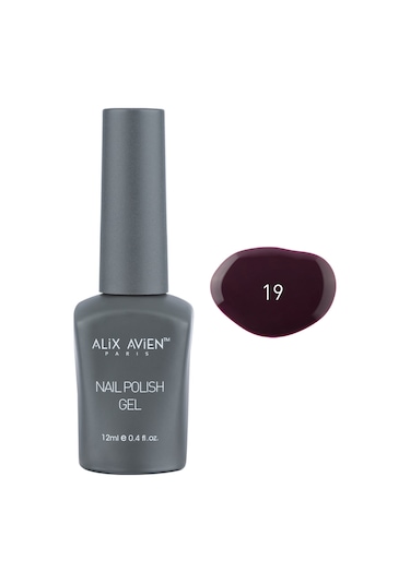 Alix Avien Uv Kalıcı Vişne Jel Oje 19 Gel Polish 12 Ml