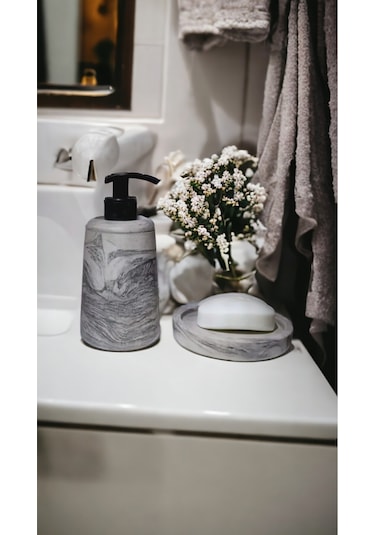 Marble Sabunluk,beton Sıvı Ve Katı Sabunluk Gri