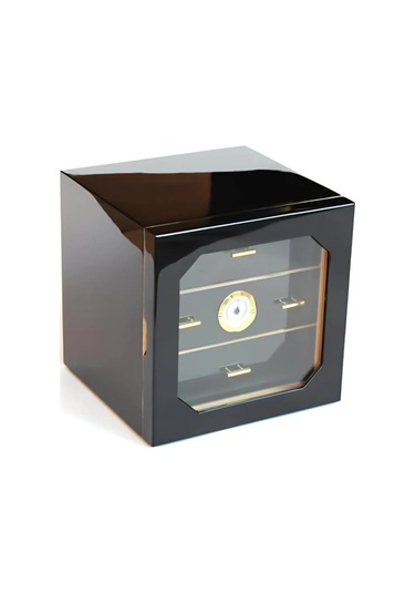 Parmida Humidor Puro Saklama Kutusu Üç Çekmeceli - Siyah
