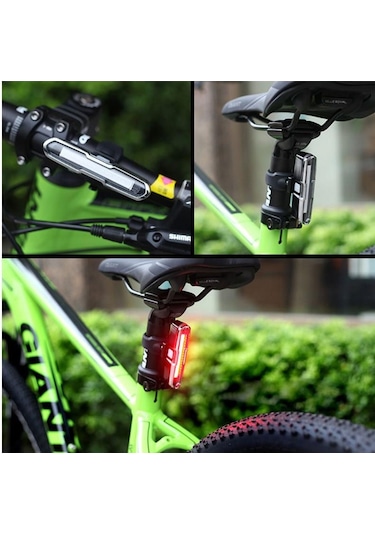 Forte GT Bisiklet USB şarjlı Led Kırmızı Mavi Beyaz Xbyc 6017-3