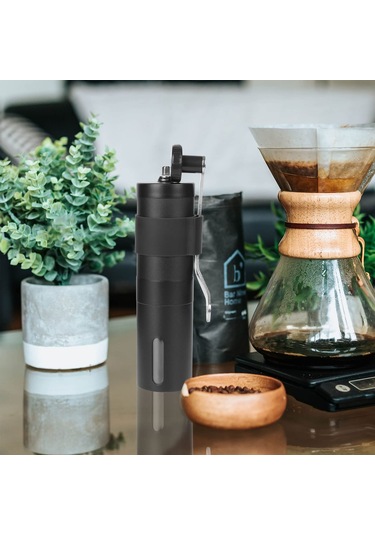 Sequpr Manuel Kahve Değirmeni Paslanmaz Çelik El Kahve Öğütücü