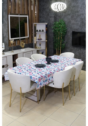 Sufre Sıvı Geçirmez Masa Örtüsü Sofra Bezi Sofra Örtüsü Piknik Örtüsü Turkuaz