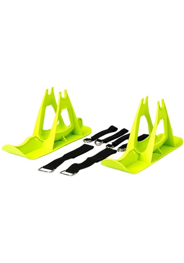 Suntek Kış Kar Kızağı Bisiklet Kayak Kızak Spor Yeşil Yeşil