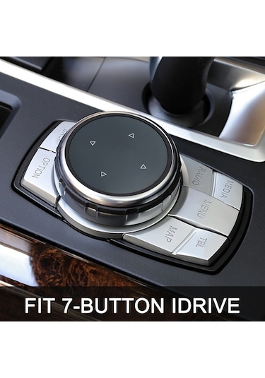 Moly Bmw Nbt Sistemi İçin 1,3,5 Serisi F10 F20 F30 Multimedya Kontrol Çubuğu Kapağı - Abs Krom + Cam, Ergonomik Tasarım, Kolay Kurulum