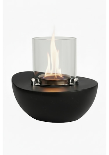 Meta Siyah Biyoetanol Masaüstü Şömine - 1 Lt Copart Yakıt Hediye