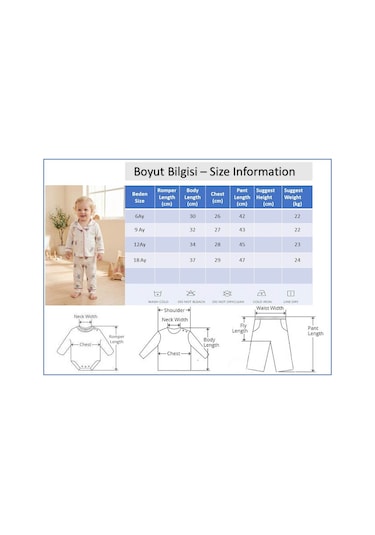 Babymod Bebe Yaka Önden Düğmeli Melek Desenli Kız Bebek Pijama Krem