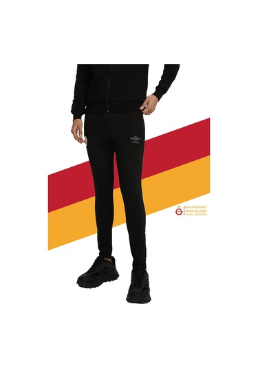 Galatasaray Lisanslı Umbro Dar Paça Siyah Eşofman Altı 028 Siyah