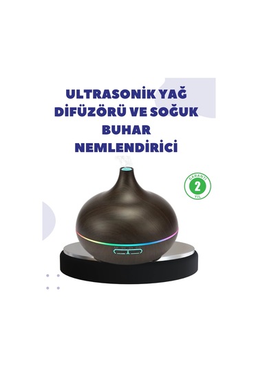 Bn01 Uçucu Yağ Uyumlu Renkli Led Işıklı Nemlendirici