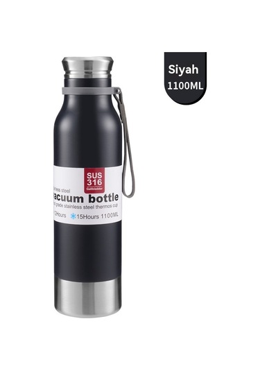 14 Paslanmaz Çelik Termos Bardak Siyah