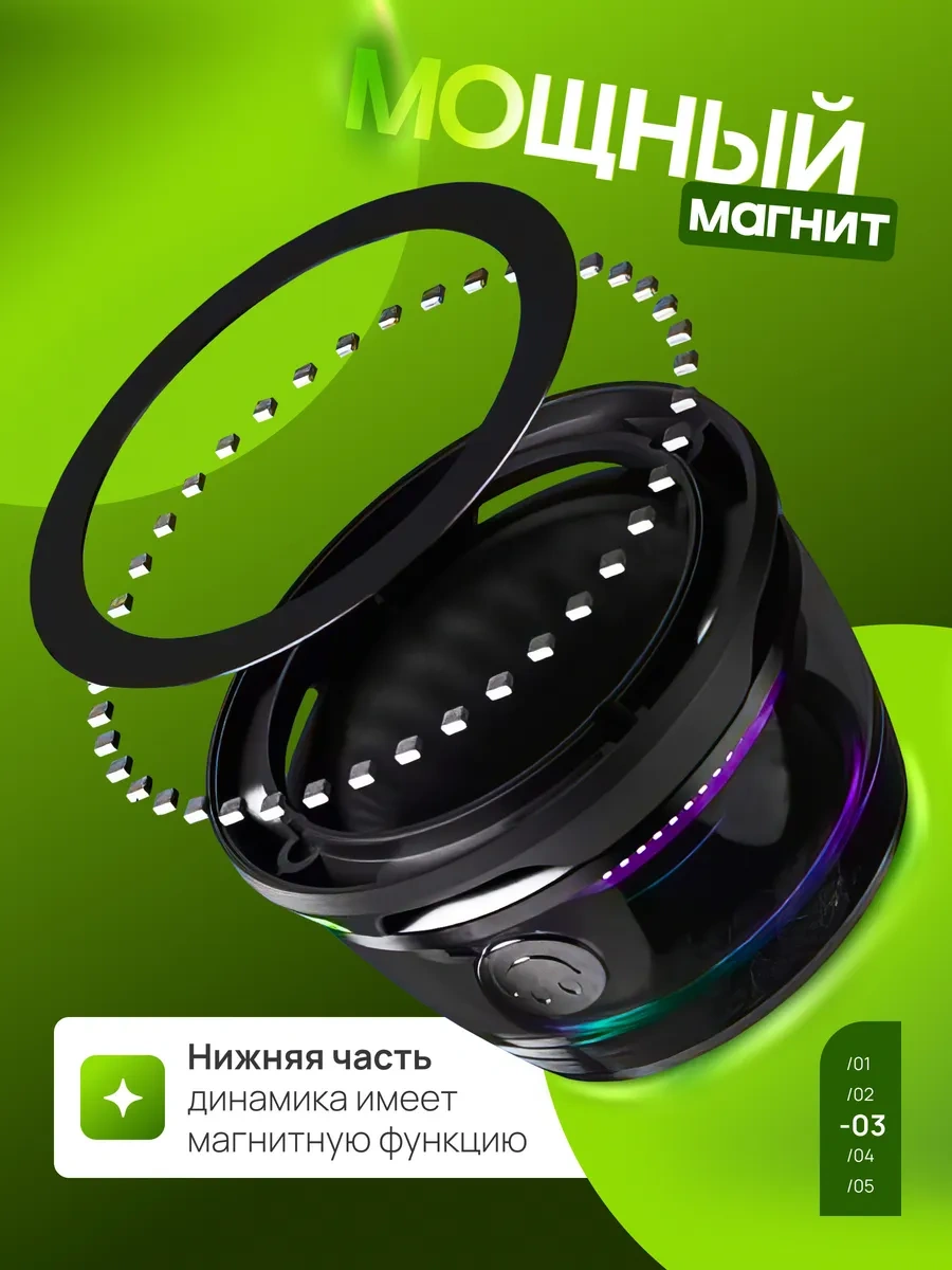 Renomie Küçük Manyetik Kablosuz Hoparlör 377488726