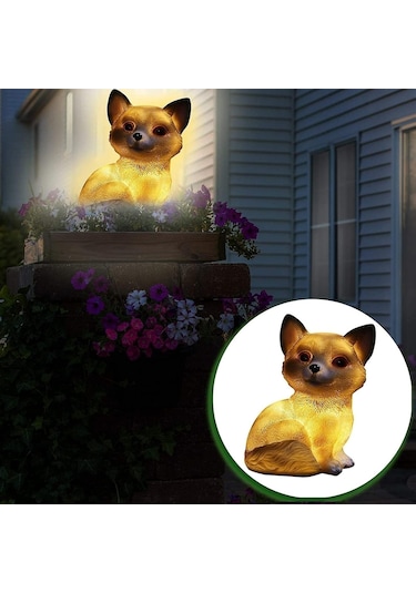 Güneş Enerjili Led Açık Dekor Bahçe Işık Lambası 8 Saate Kadar Son Otomatik Açık/kapalı Gece Işık Yolu Peyzaj Dekorasyonu Renk: Tavşan Renk