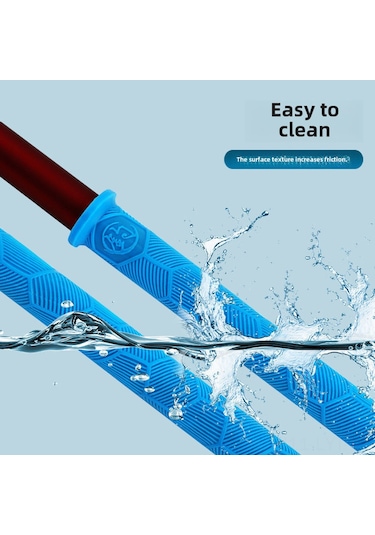 Youtek Kırmızı Uzun Kalın Sürekli Tutuş Sağlama Anti Kayma Ter Emici Kamış, Badminton Raketi Ve El Tutucu Koruması