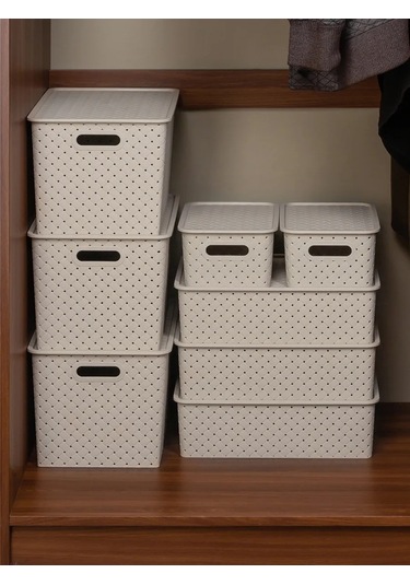 El Casa Kapaklı Organizatör Kutusu, 14 L 59681056 Kahverengi-gri