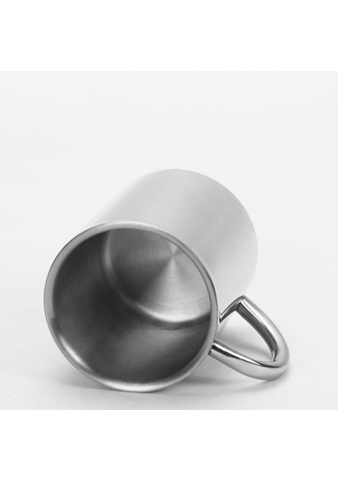 Pazly Cbtx 304 Çift Yalıtım Kahve Bardağı, Paslanmaz Çelik, 200 Ml, Kapaklı, Dayanıklı Gümüş