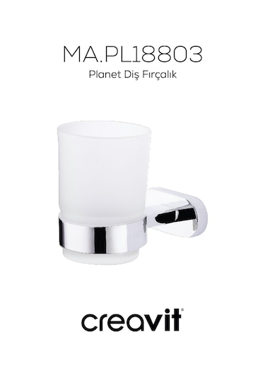 Creavit PL18803 Planet Diş Fırçalık Krom