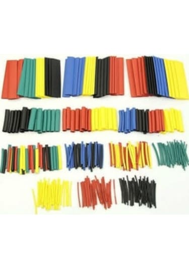 328 Parça Renkli Isıyla Daralan Makaron Seti