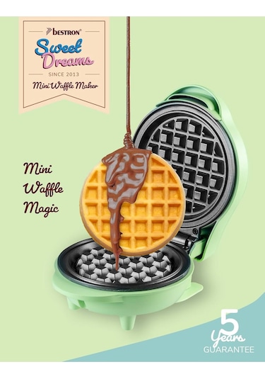 Bestron Mini Retro Stil 550 W Waffle Makinesi