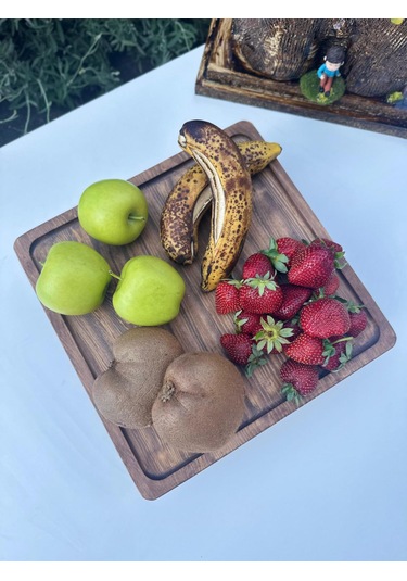 Doğal Ahşap Sunumluk Standı , Ahşap Kek Standı , Ahşap Meyve Tabağı , Ayaklı Doğal Ahşap Ceviz