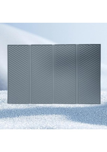 Büyük Silikon Drenaj Mat Güvenli Mutfak Yastık Pedi Yükseltilmiş Kenarlı Drenaj Mat Düzenli Tezgah Üstü