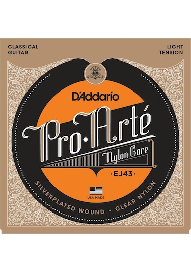 D'Addario EJ43 Klasik Tel Set Light Tension Silver