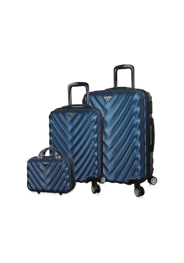 My Valice Lotus Abs 3'Lü Valiz Seti (Makyaj + Kabin + Orta Boy)