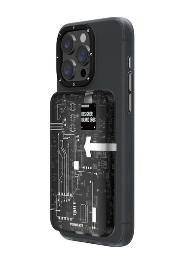 Youngkit Tech Serisi 15 W 5000 mAh Hızlı Şarj Özellikli Wireless Powerbank - Siyah