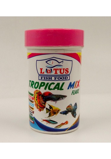 Lotus Tropical Mix Flake Balık Yemi 100 ML