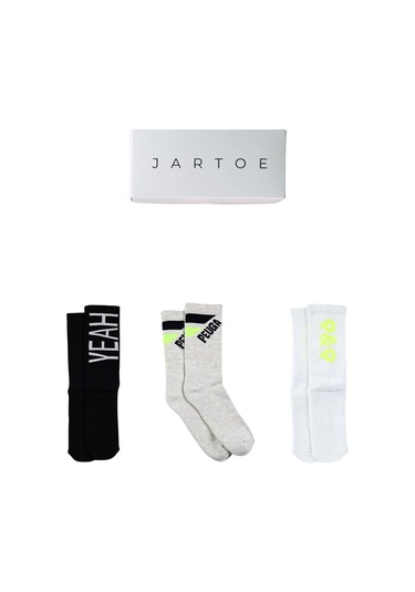 Erkek Piera 3'lü Spor Soket Çorap Renkli