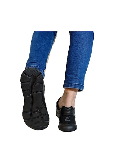 Kinetix Kalen Pu Siyah Hafif Ve Rahat Günlük Spor Ayakkabı Siyah