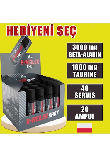 Olimp R-Weiler Shot 20 Adet 40 Servis Portakal Pre-Workout