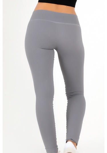 Doremi Seamless Normal Bel Ripli Spor Tayt Antrasit-m/l Çok Renkli