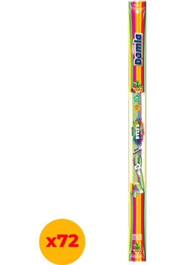 Tayaş Damla Sour Belts Licorice Rainbow Karışık Mix 72 x15 G