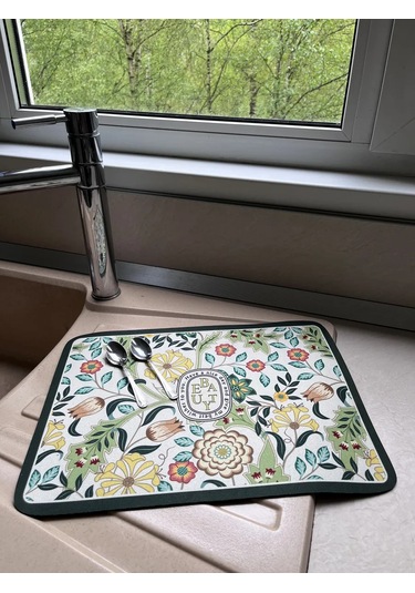 Brightnest Emici Diyatomit Bulaşık Kurutma Matı 399850901 Beyaz