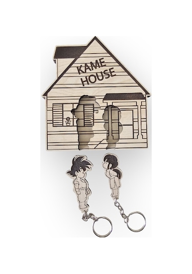 Dalyan Dragon Ball - Kame House Anahtarlık Seti , Anahtar Askısı